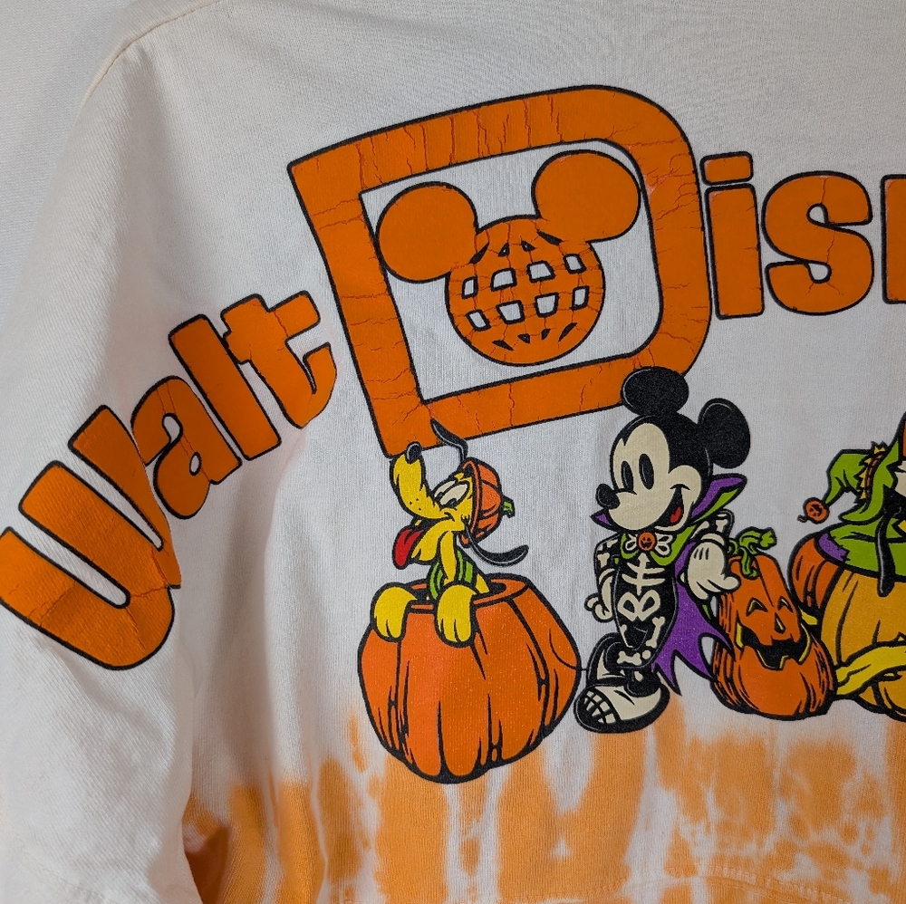 Walt Disney World Candy Corn Tie-dye Spirit Jersey Shirt Mickey Goofy - Small - Picture 6 of 11